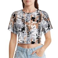 AILLOSA Racerback Tank Top Yuvarlak Yaka Kısa Kol YH-664 Kadın T-shirt