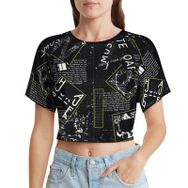 AILLOSA Racerback Tank Top Yuvarlak Yaka Kısa Kol YH-676 Kadın T-shirt
