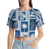 AILLOSA Racerback Tank Top Yuvarlak Yaka Kısa Kol YH-695 Kadın T-shirt