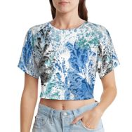 AILLOSA Racerback Tank Top Yuvarlak Yaka Kısa Kol YH-70 Kadın T-shirt