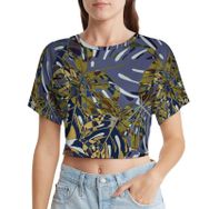 AILLOSA Racerback Tank Top Yuvarlak Yaka Kısa Kol YH-71 Kadın T-shirt