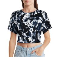 AILLOSA Racerback Tank Top Yuvarlak Yaka Kısa Kol YH-75 Kadın T-shirt