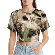 AILLOSA Racerback Tank Top Yuvarlak Yaka Kısa Kol YH-79 Kadın T-shirt