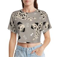 AILLOSA Racerback Tank Top Yuvarlak Yaka Kısa Kol YH-84 Kadın T-shirt