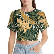 AILLOSA Racerback Tank Top Yuvarlak Yaka Kısa Kol YH-91 Kadın T-shirt