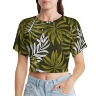 AILLOSA Racerback Tank Top Yuvarlak Yaka Kısa Kol YH-92 Kadın T-shirt