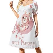 AILLOSA Sweetheart Askılı TH-113 Günlük Kadın Elbise