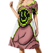 AILLOSA Sweetheart Askılı TH-331 Günlük Kadın Elbise