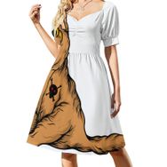 AILLOSA Sweetheart Askılı TH-448 Günlük Kadın Elbise