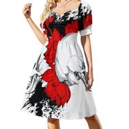 AILLOSA Sweetheart Askılı TH-475 Günlük Kadın Elbise