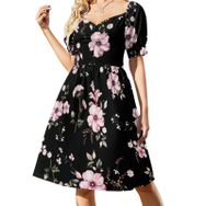 AILLOSA Sweetheart Askılı YH-272 Günlük Kadın Elbise