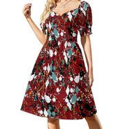 AILLOSA Sweetheart Askılı YH-45 Günlük Kadın Elbise