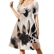 AILLOSA Sweetheart Askılı YH-78 Günlük Kadın Elbise