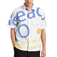 AILLOSA TH-104 Aloha Hawaii 3D Desen Kısa Kollu Erkek Gömlek