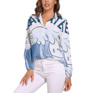AILLOSA TH-106 V Yaka Kadın Bluz