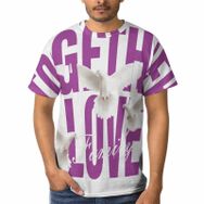 AILLOSA TH-114 3D Baskılı Desenli Kısa Kollu Erkek T-shirt