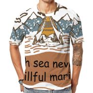 AILLOSA TH-115 3D Baskılı Desenli Kısa Kollu Erkek T-shirt