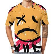 AILLOSA TH-125 Baskılı Desenli Kısa Kollu Unisex T-shirt
