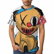 AILLOSA TH-128 3D Baskılı Desenli Kısa Kollu Erkek T-shirt