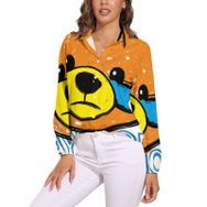 AILLOSA TH-129 V Yaka Kadın Bluz