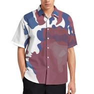 AILLOSA TH-13 Aloha Hawaii 3D Desen Kısa Kollu Erkek Gömlek