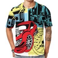 AILLOSA TH-132 Baskılı Desenli Kısa Kollu Unisex T-shirt