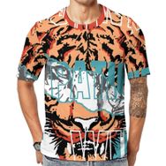 AILLOSA TH-139 Baskılı Desenli Kısa Kollu Unisex T-shirt