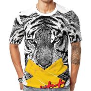 AILLOSA TH-145 Baskılı Desenli Kısa Kollu Unisex T-shirt