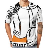 AILLOSA TH-148 Baskılı Desenli Kısa Kollu Unisex T-shirt