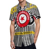 AILLOSA TH-156 Aloha Hawaii 3D Desen Kısa Kollu Erkek Gömlek