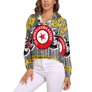 AILLOSA TH-156 V Yaka Kadın Bluz