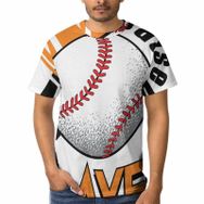 AILLOSA TH-160 3D Baskılı Desenli Kısa Kollu Erkek T-shirt