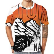 AILLOSA TH-161 Baskılı Desenli Kısa Kollu Unisex T-shirt