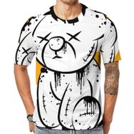 AILLOSA TH-168 Baskılı Desenli Kısa Kollu Unisex T-shirt