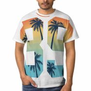 AILLOSA TH-175 3D Baskılı Desenli Kısa Kollu Erkek T-shirt