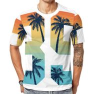 AILLOSA TH-175 Baskılı Desenli Kısa Kollu Unisex T-shirt