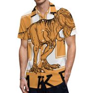AILLOSA TH-179 Aloha Hawaii 3D Desen Kısa Kollu Erkek Gömlek