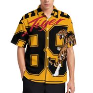 AILLOSA TH-181 Aloha Hawaii 3D Desen Kısa Kollu Erkek Gömlek