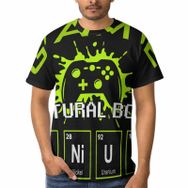 AILLOSA TH-183 3D Baskılı Desenli Kısa Kollu Erkek T-shirt