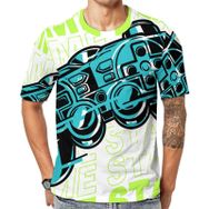 AILLOSA TH-186 Baskılı Desenli Kısa Kollu Unisex T-shirt