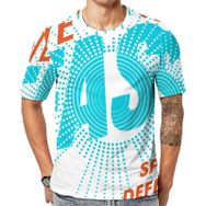 AILLOSA TH-192 Baskılı Desenli Kısa Kollu Unisex T-shirt