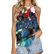 AILLOSA TH-193 Yuvarlak Yaka Kolsuz Kadın T-shirt