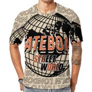 AILLOSA TH-195 Baskılı Desenli Kısa Kollu Unisex T-shirt