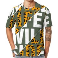 AILLOSA TH-202 Baskılı Desenli Kısa Kollu Unisex T-shirt