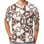 AILLOSA TH-231 Baskılı Desenli Kısa Kollu Unisex T-shirt