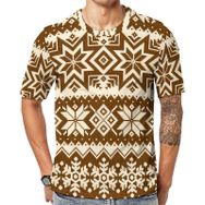 AILLOSA TH-234 Baskılı Desenli Kısa Kollu Unisex T-shirt