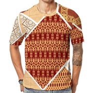 AILLOSA TH-235 Baskılı Desenli Kısa Kollu Unisex T-shirt
