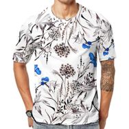 AILLOSA TH-242 Baskılı Desenli Kısa Kollu Unisex T-shirt