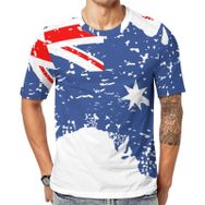 AILLOSA TH-267 3D Baskılı Desenli Kısa Kollu Erkek T-shirt
