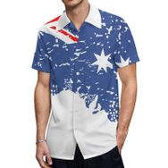 AILLOSA TH-267 Aloha Hawaii 3D Desen Kısa Kollu Erkek Gömlek